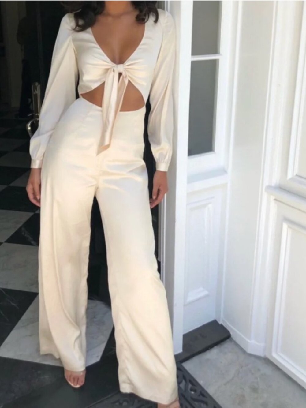 House of CB | Elara Satin Jumpsuit